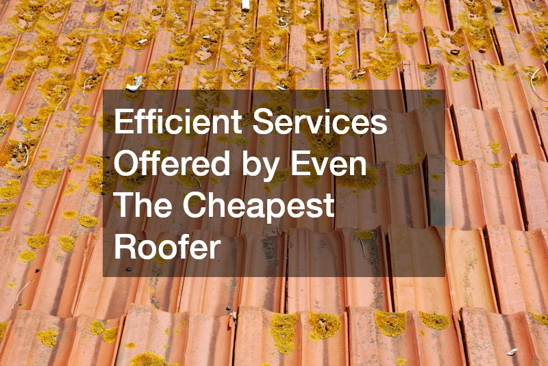 Efficient Services Offered by Even The Cheapest Roofer