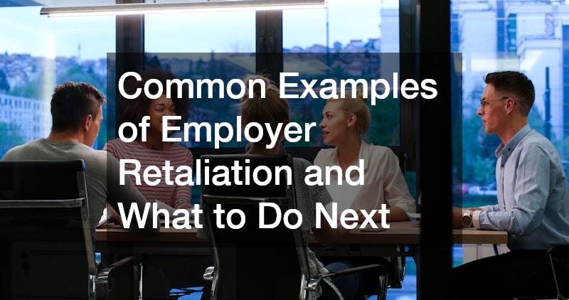 Common Examples of Employer Retaliation and What to Do Next