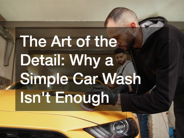 The Art of the Detail Why a Simple Car Wash Isnt Enough