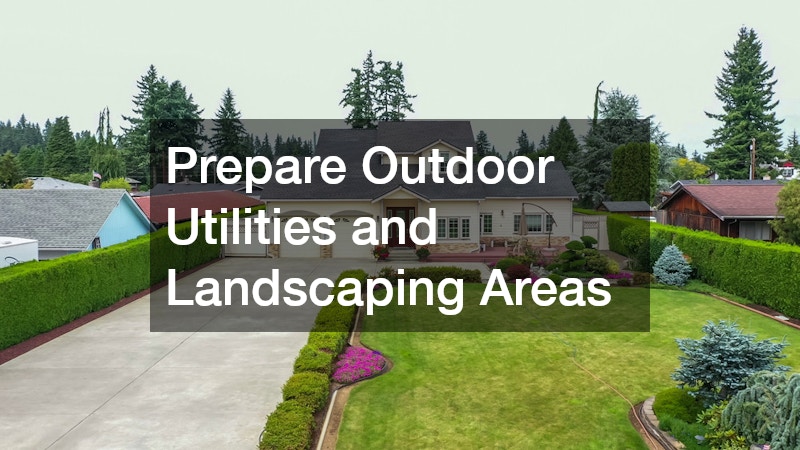 Prepare Outdoor Utilities and Landscaping Areas